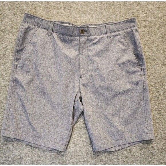Under Armour Shorts Mens 38 Heatgear Gray Loose Fit Lightweight Chinos Golf - Picture 10 of 10
